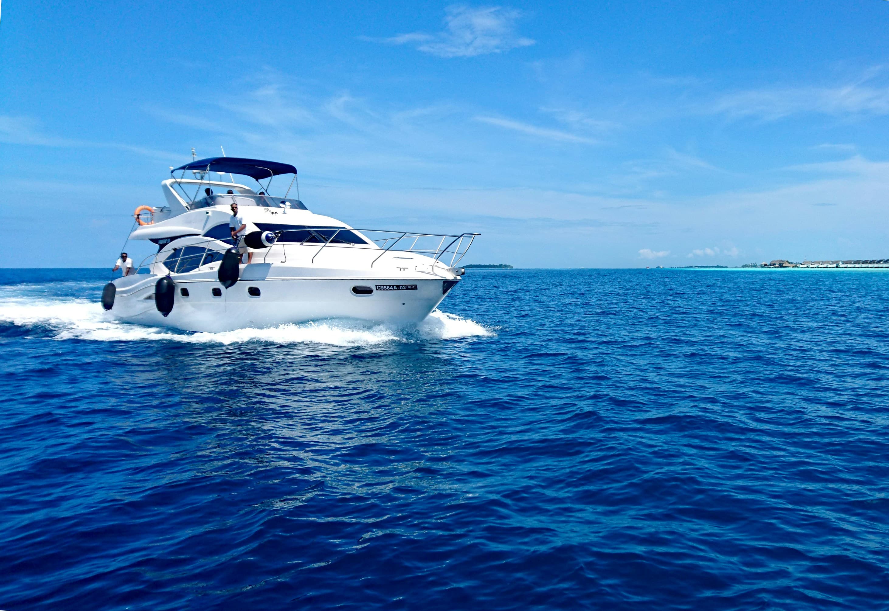 Yahct at sea