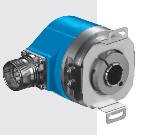 A rotary encoder removed from a servo motor